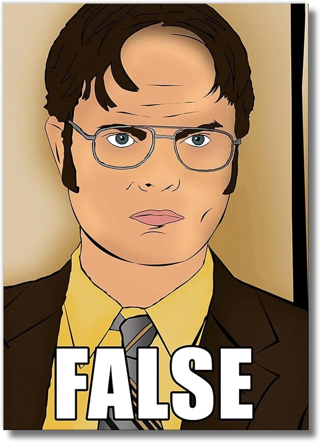 Dwight False Meme Wall Poster