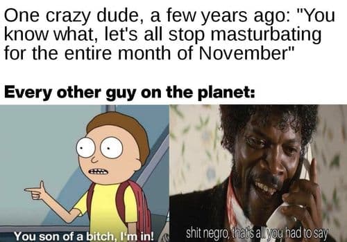 Almost time guys! Ready your nutsacks