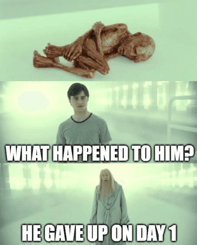 Oh poor guy... Anyways who cares!