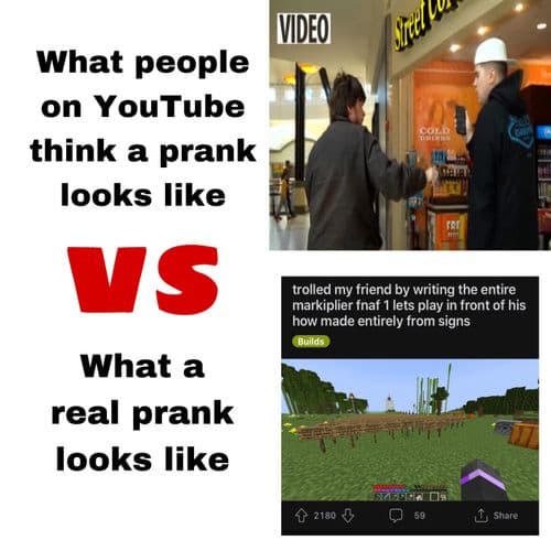 The concept of pranks is long lost