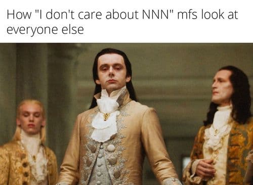 We seriously don't care