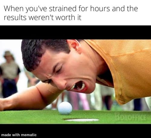 Does anyone have a stick, or strong coffee?