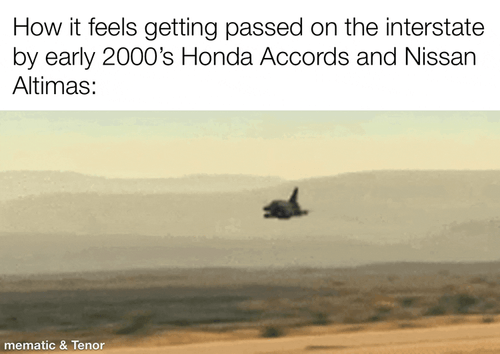 I swear they drive 100mph everywhere